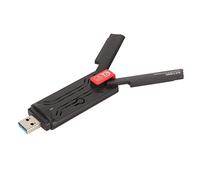 Adaptador WiFi USB Inalámbrico para PC, Adaptador de Red Inalámbrica de 1201 Mbps, Dongle WiFi de Doble Banda con Antena Dual de Alta Ganancia 3dBi, para Computadora de Escritorio