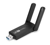 Adaptador WiFi USB3.0 de Antena Dual para PC, Tarjeta de Red Inalámbrica de Banda Dual 2.4GHz/5GHz 1200Mbps Compatible con Computadora Portátil de Escritorio y Otros Dispositivos
