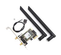 Adaptador WiFi6PCIe Bluetooth5.2 Tarjeta de red inalámbrica de latencia ultrabaja para PC AX1800 Doble banda Velocidad de Internet rápida Seguridad