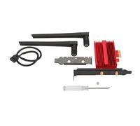 Adaptador WiFi6PCIe para PC de escritorio, tarjeta inalámbrica Bluetooth 5.2AX3000 de doble banda con seguridad WPA3, latencia ultrabaja, compatible