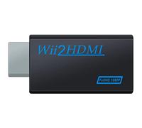 Adaptador Wii Consola a hdmi Adaptador de vídeo convertidor Pconvertidor para Nintendo,Juegos Wii,Wii Conector,Monitor de TV,Proyector