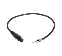 Adaptador XLR a 1/8 de pulgada para sus dispositivos de audio, carcasa de aleación de zinc que garantiza durabilidad, blindaje de trenza metálica