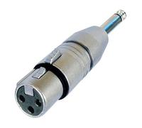 Adaptador xlr hembra 3pin a jack macho mono na2fp