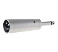 Adaptador xlr macho 3pin a jack 6,3 mono macho