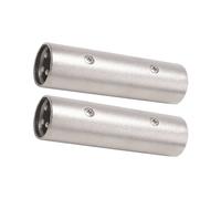 Adaptador XLR Macho una Macho, XLR de 3 Pines Macho una Acoplador de Conector Macho de 3 Pines, Adaptador de LíNea de MicróFono - Paquete de 2