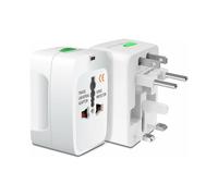 Adaptador y convertidor de corriente universal port?til para todo el mundo, cargador de pared para viajes internacionales, compatible con enchufes de