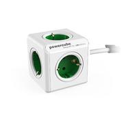 ADAPTADOR Y ENCHUFE MULTIPLE VERDE 4 TOMAS ALARGO 1,5M 1300GN/DEEXPC
