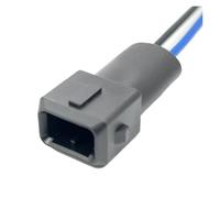 adaptadores 1 conector de inyector de combustible AMP EFI de 2 pines Junior Power (M/i/ni temporizador) conector impermeable compatible with the automóvil enchufe de arnés de cableado(5 Pcs,2P Male)