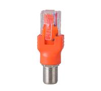 Adaptadores convertidores coaxiales Ftype a RJ45 Macho para Seguimiento de Cables Ethernet domésticos acoplador Coaxial Ethernet