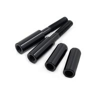 Adaptadores de acero de extensión de altura para espejos retrovisores laterales de repuesto AfterMokit para Harley Davidson 1994 y posteriores Rosca UNF de 5/16 pulgadas Eleva tu espejo negro