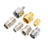 Adaptadores de aerógrafo de 7 piezas, kit de adaptador de aerógrafo profesional conector BSP de 1/8 pulg. 1/4 pulg. para compresor de aire
