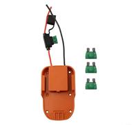 Adaptadores de batería para baterías Ridgid y AEG de 18 V, conectores de alimentación con fusible e interruptor de 30 A, arnés de cables de 14 AWG para herramientas L1815R B1820R R840084 AC840083