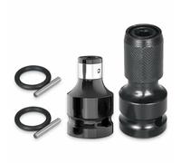 Adaptadores de Broca para Llave de Impacto Adaptador de Zócalo de Soporte,Adaptadores de Broca Cuadrada de 1/2" a Vástago Hexagonal de 1/4",para Llave de Trinquete de Impacto y Broca de Destornillador