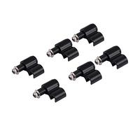 Adaptadores de cable de freno, 6pcs Guía de carcasa de cable de freno Tubo de aleación de aluminio para tubo de aceite de bicicleta de asiento fijo para rastros de tubos de diámetro 5mm/5.5mm