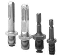 Adaptadores de Camarilla de Perforación de 4 PC Establecidos para Vástago Redondo hexagonal: Conectores de Acero de Alta Velocidad para una Fácil Conversión