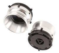 Adaptadores de carrete vintage HUB de aluminio, dispositivos de montaje para grabadora, juego de 2 para uso en estudio, adaptadores de carrete a carrete de aluminio