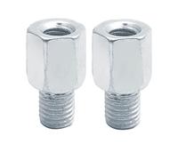 Adaptadores de espejo trasero for motocicleta, 2 uds., M10, 10MM, M8, 8MM, 6MM, en el sentido de las agujas del reloj, tornillo de cambio de rosca derecho izquierdo(2x M8-M10 (L-L))