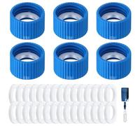 Adaptadores de filtro de agua de silicona de 1, 28mm con 10 sellos, a prueba de fugas para sistemas de senderismo y acampada aire Filtro de agua de silicona