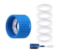 Adaptadores de filtro de agua de silicona de 1, 28mm con 10 sellos, a prueba de fugas para sistemas de senderismo y acampada aire Filtro de agua de silicona