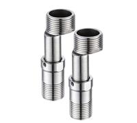 Adaptadores de grifo de ducha giratorios 360 grados, acero inoxidable, pie curvado, universal, rosca excéntrica, ángulo giratorio de esquina