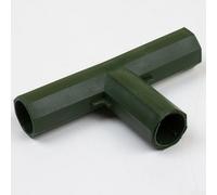 Adaptadores de junta de tubería de plástico para marcos de invernadero compatibles con tubos de PVC y metal de 16-17 mm de diámetro interior (E)