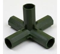 Adaptadores de junta de tubería para invernadero y marco de jardín con diámetro interior de 16 y 17 mm y cresta para un ajuste seguro de plástico PVC y metal (C)