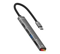 Adaptadores de lector de tarjetas USB C de alta velocidad con un puerto OTG de carga compatible con teléfonos, portátiles, tabletas, concentradores tipo C