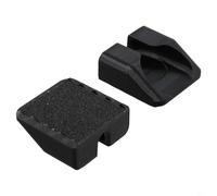 Adaptadores de pedal de bicicleta sin clip para pedal Wahoo que se convierte en plataforma común, kit de conversión de pedal de doble diseño antideslizante, fácil de instalar, material plástico negro