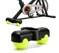 Adaptadores de Pies de Ciclismo para Interiores, Adaptadore s de Patas Basculantes para Ciclismo 1 adaptadores con 2 Pelotas de Tenis Accesorios Wahoo Kickr Core 2, Zwift Ride Soporte Delantero