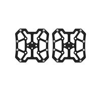 Adaptadores de Plataforma para Pedales de Bicicleta, Aluminio Ligero Rojo, para y - Diseño Antideslizante, Alta Resistencia, Uso en Ciclismo de Montaña y Ruta (Negro)