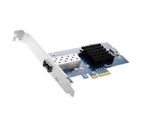 Adaptadores de red PCIExpress Ethernet de alto rendimiento de 10 G, puerto SFP único para centros de datos y computación en la nube, tarjeta de red PCIe de fibra óptica Sfps+