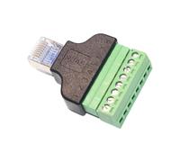 Adaptadores de terminales RJ45 macho a 8 pines, conectores blindados sin soldadura para Cat5 Cat6 para routers CCTV proyectos de red Ethernet adaptadores de cable Ethernet