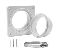 Adaptadores de ventilación de secadora fáciles de usar con anillos de goma de empuje, manguera de escape de baño de 150 cm para una conexión rápida y segura, conector de escape silencioso