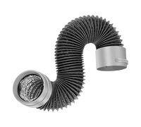 Adaptadores de ventilación de secadora fáciles de usar con anillos de goma de empuje, manguera de escape de baño de 150 cm para una conexión rápida y segura, conector de escape silencioso