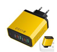 Adaptadores De Viaje para Europa,Enchufe Europeo con 2 USB Y 2 PD - Cargador Rápido 4 En 1 para Teléfono Viaje Estudios Exterior Mochilero Aeropuerto Negocios Internacionales Estancia Hotel
