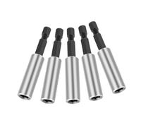 Adaptadores de zócalo magnético de largo alcance Juego de 6 portapuntas hexagonales Extensiones de acero de aleación de vástago 1/4 para montaje de muebles Extensión de punta hexagonal