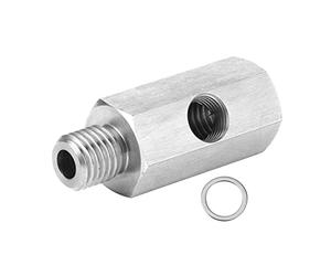 Adaptadores En T Del Sensor De Presión De Aceite Manguera De Manómetro De Línea De Alimentación De Suministro Turbo Manguera T Conexión De Acero Inoxidable Macho A Hembra Adaptador De 1/8 Pulg. A M12X