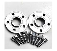 Adaptadores Espaciadores Rueda 2 Espaciadores Rueda para Glof para GTI para Beetle para CC para Tiguan 15 Mm 5 X 112 57.1 10 Pernos De Bola De 14 X 1.5(15mm Silver)