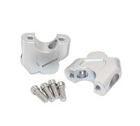 Adaptadores extensión Manillar Abrazadera Arrastre Adaptador Extensión Abrazadera Manillar Motocicleta para CB500X CB 500 X CB500F CB400X CB400F 2021(Plata)
