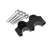 Adaptadores extensión Manillar Abrazadera Manillar Motocicleta para Ducati 28 Mm 22 Mm(28mm Black)