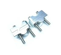 Adaptadores extensión Manillar Altura 20mm Elevador para ER-6N ER-6F para Ninja650 2012-2016 Z650 2017 2018 Adaptador Clip Manillar(Plata)