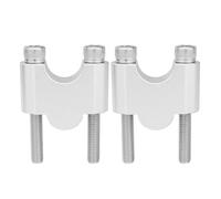 Adaptadores extensión Manillar Elevador Manillar Motocicleta para Suzuki 7/8" 22 Mm(Plata,No Clamp 30mm)