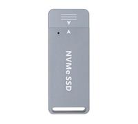 Adaptadores NVMe USB 3.2 de velocidad rápida de 10 Gbps que se enchufan y reproducen para discos duros de 2230 a 2280, Plug & Play NVMe carcasa externa