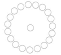 Adaptadores para Chupetes Mam 20 Piezas de Anillo de Silicona Seguro Para Chupete Cadenas de Chupete Clips Adaptador Soporte Suave Mordedor Para Bebé Anillos Cumpleaños Regalo de Ducha(Transparente)