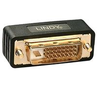 Lindy DVI-I Port Saver DVI-D Negro - Adaptador para cable (DVI-I, DVI-D, Male connector / Female connector, Negro)