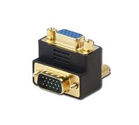 Adaptadores para DVI y VGA, marca Lindy negro Negro VGA Male to VGA Female 90º adapter down