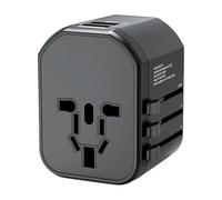Adaptadores para viajes internacionales,Adaptadores británicos para viajes | Gadgets de viaje,Cargador internacional mundial con múltiples puertos de carga USB, carga rápida para teléfono po
