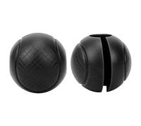 Adaptadores Redondos para Barra de Pesas, Juego de 2 Piezas, Silicona Gruesa, Diámetro 6-7cm - Antideslizantes, Comodidad y Protección de Muñeca para Gimnasio y Entrenamiento (negro)