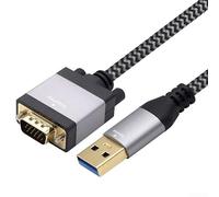 Adaptadores USB a VGA, USB 3.0 a VGA macho adaptador de cable de video de 2 m, convertidor de video multipantalla, conecta portátiles a monitores y proyectores