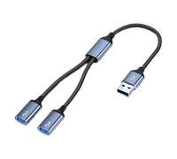 Adaptadores USB C con varios puertos para carga simultánea y transferencia de datos, aleación de aluminio, diseño portátil, concentrador USB para portátil